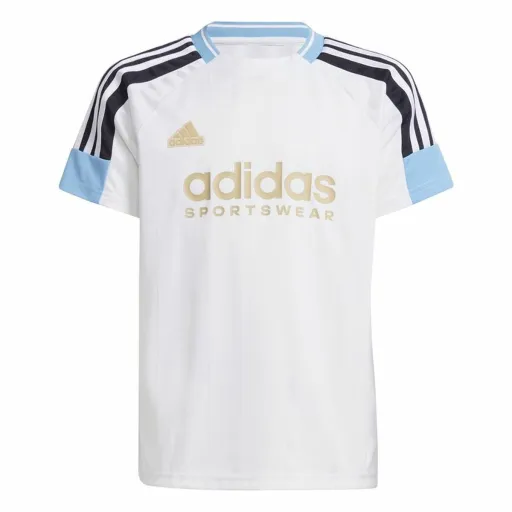 Camisola de Manga Curta Infantil Adidas Nations Branco